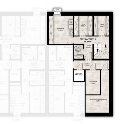 Appartements en duplex - Hiwwelen