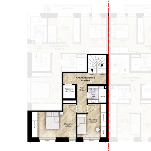 Appartements en duplex - Hiwwelen