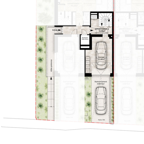 Appartements en duplex - Hiwwelen